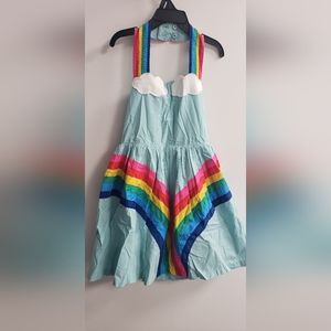 Mini Boden NWT 7-8y Rainbow Halter Dress
